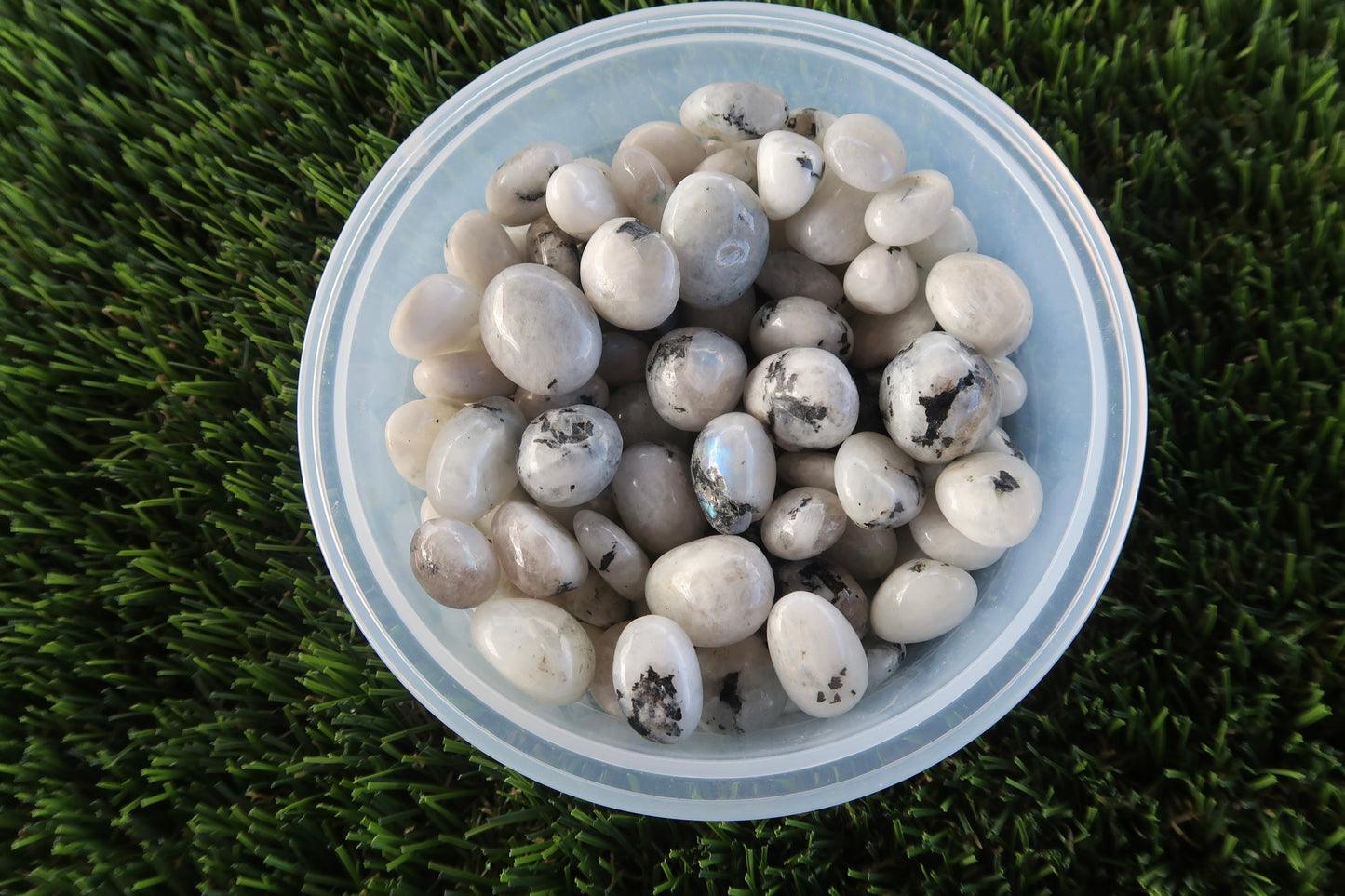 Tumbled Rainbow Moonstone