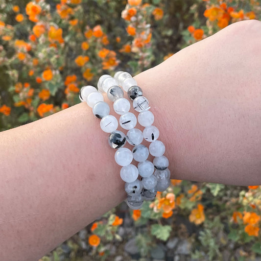 Tourmalinated Quartz Bracelet